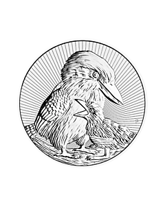 Zilveren 2 troy ounce munt Kookaburra 2020 