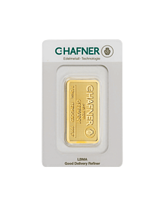 100 gram goudbaar C. Hafner