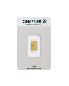 2 gram goudbaar C. Hafner