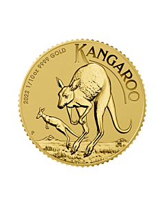 Gouden kangaroo munt 1/10 troy ounce 2022