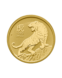 1/2 Troy ounce gouden munt Lunar jaar van de tijger 2022