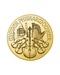 1/4 troy ounce golden Wiener Philharmoniker 2023 or 2024