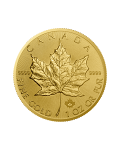 1 troy ounce gouden Maple Leaf munt 2022