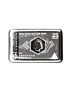 Voorzijde 10 troy ounce zilveren muntbaar Silvernote 2022