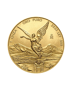 Voorzijde 1 troy ounce gouden munt Mexican Libertad 2023