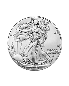 1 troy ounce zilveren munt Silver Eagle 2021 - type 2